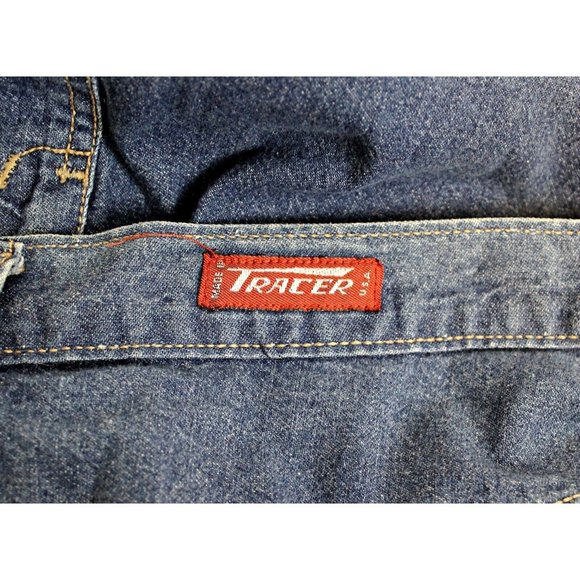 Tracer Woman Denim Jean Skirt  Side Pockets A Line Country Western Prairie Rodeo - Picture 6 of 7